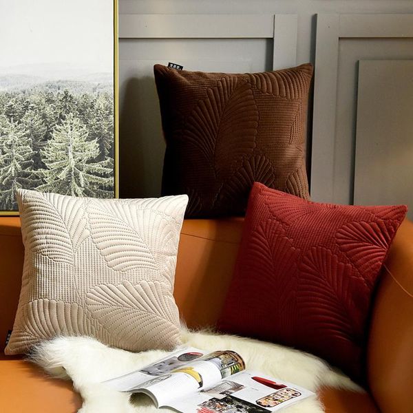 velvet cushion cover quilting pillow cover leaf grey wine red ivory home decorative for sofa bed 45x45cm
velvet cushion cover quilting pillow cover leaf grey wine red ivory home decorative for sofa bed 45x45cm