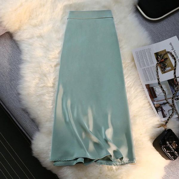 skirts satin a-line skirt women elastic high waist office lady womens 2021 summer thin fashion straight midi female faldas, Black
skirts satin a-line skirt women elastic high waist office lady womens 2021 summer thin fashion straight midi female faldas, Black