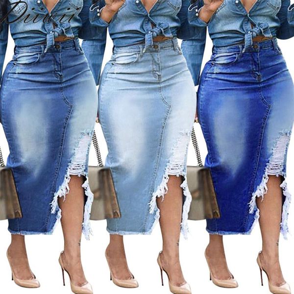 diiwii women trousers selling big autumn winter high waisted ripped denim skirts, Black
diiwii women trousers selling big autumn winter high waisted ripped denim skirts, Black