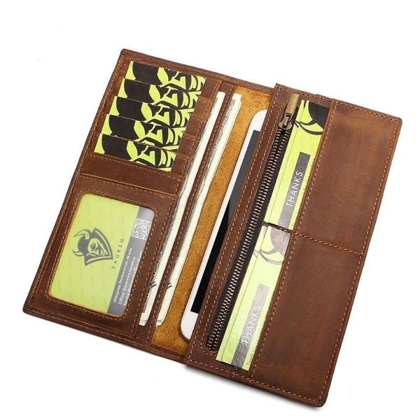 wallets wallet men long two-fold ultra-thin pure genuine leather retro origional, Red;black
wallets wallet men long two-fold ultra-thin pure genuine leather retro origional, Red;black