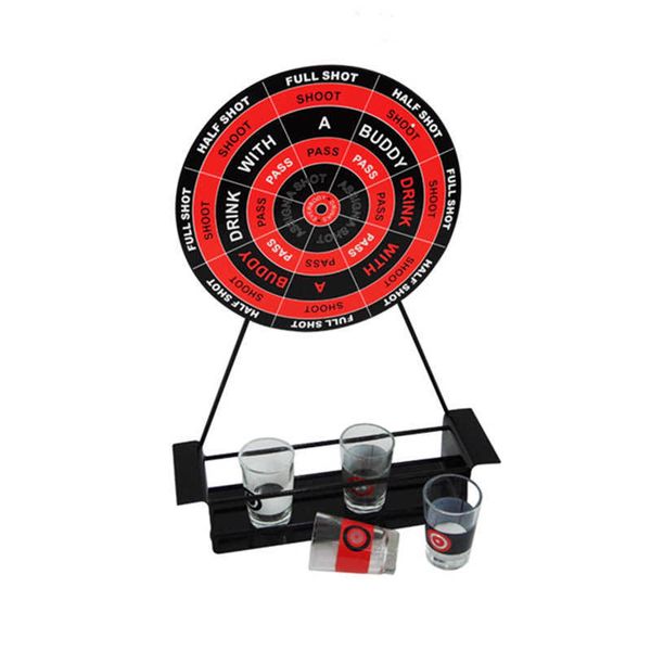 1 set party board games iron darts plate with 4 glass and 4 drinking novelty toy for shoot box package
1 set party board games iron darts plate with 4 glass and 4 drinking novelty toy for shoot box package