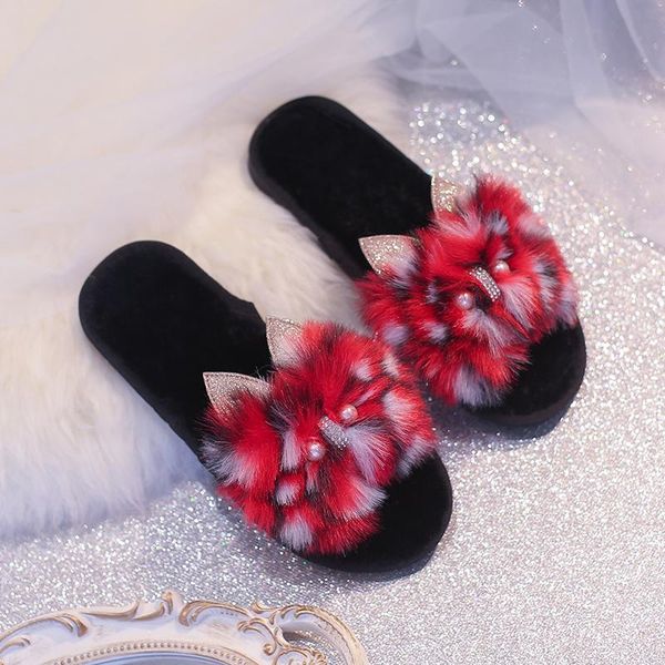 slippers women 2021 autumn and winter outdoor string bead fuzzy female warm fur slipper ladies soft plush house flip flops, Black
slippers women 2021 autumn and winter outdoor string bead fuzzy female warm fur slipper ladies soft plush house flip flops, Black