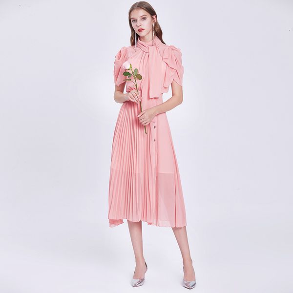 2021 new summer women runway designer beading chiffon robe bow tie stand collar bohemian pleated vestidos 8a2q, Black;gray
2021 new summer women runway designer beading chiffon robe bow tie stand collar bohemian pleated vestidos 8a2q, Black;gray