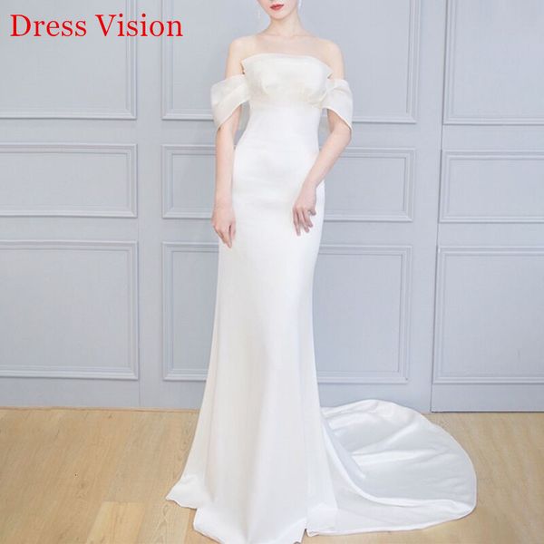 2021 arrival o-neck off the shoulder wedding vestido noiva robe de mariage yway, White
2021 arrival o-neck off the shoulder wedding vestido noiva robe de mariage yway, White