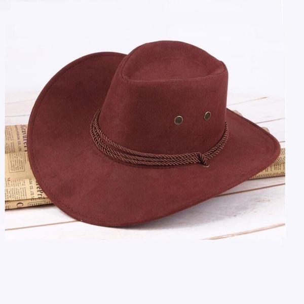 cloches 9 colors cowboy hat for men women casual western vintage leather wide brim party bucket sombrero hombre cappello uomo m0204, Blue;gray
cloches 9 colors cowboy hat for men women casual western vintage leather wide brim party bucket sombrero hombre cappello uomo m0204, Blue;gray