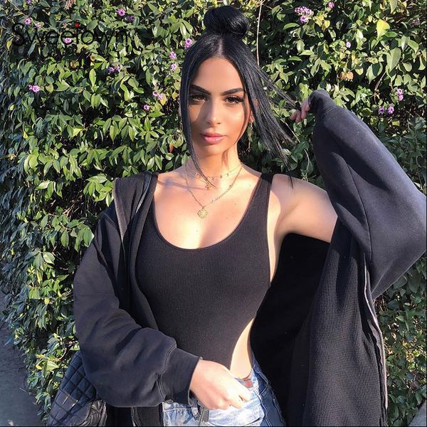 black solid basic bodysuit summer 2021 new backless body women fitness clothing off shoulder bodycon bosysuits, Black;white
black solid basic bodysuit summer 2021 new backless body women fitness clothing off shoulder bodycon bosysuits, Black;white