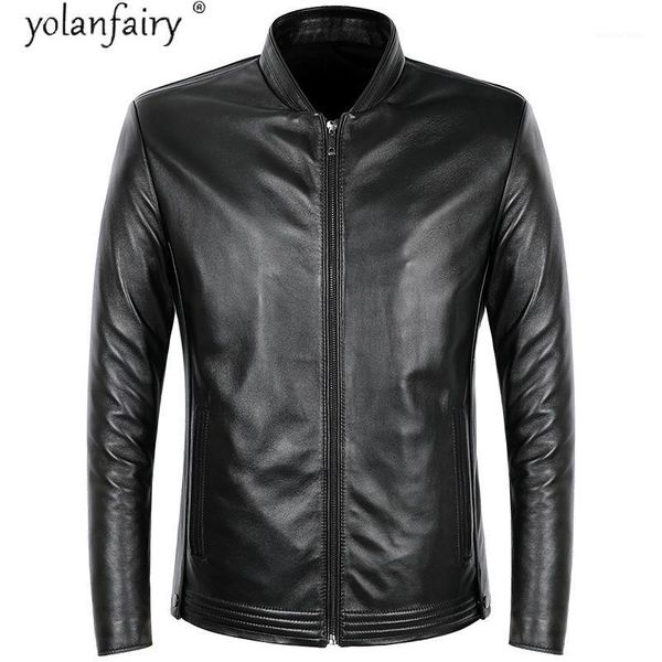 men's leather & faux 100% sheepskin coat genuine jacket men spring autumn jackets slim chaqueta cuero hombre 2021 kj5196, Black
men's leather & faux 100% sheepskin coat genuine jacket men spring autumn jackets slim chaqueta cuero hombre 2021 kj5196, Black