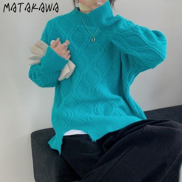 matakawa hole casual o-neck woman sweaters loose argyle sweater women korean long sleeve pullovers, White;black
matakawa hole casual o-neck woman sweaters loose argyle sweater women korean long sleeve pullovers, White;black
