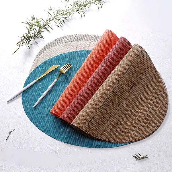 mats & pads bamboo placemats oval table mat cup bar kitchen accessories pvc adiabatic can be washed coffee bowl pad zm822
mats & pads bamboo placemats oval table mat cup bar kitchen accessories pvc adiabatic can be washed coffee bowl pad zm822