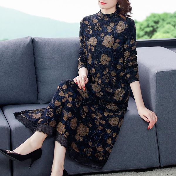 casual dresses 2021 autumn vintage floral knitting sequins winter 4xl plus size midi dress elegant women bodycon party vestidos, Black;gray
casual dresses 2021 autumn vintage floral knitting sequins winter 4xl plus size midi dress elegant women bodycon party vestidos, Black;gray