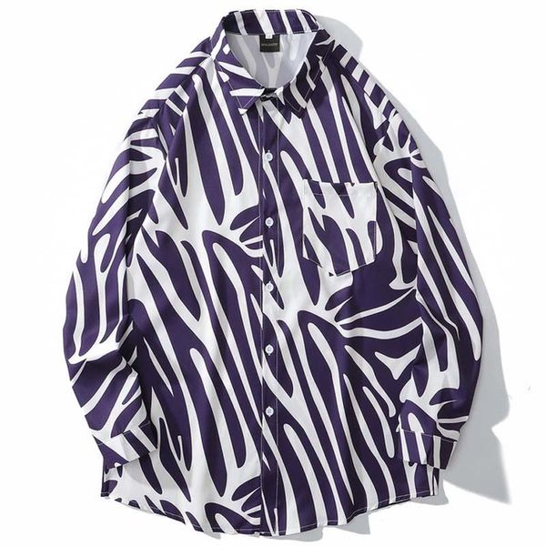 men's casual shirts mens zebra pattern printed hawaii beach harajuku streetwear 2021 ss long sleeve blouse hiphop purple, White;black
men's casual shirts mens zebra pattern printed hawaii beach harajuku streetwear 2021 ss long sleeve blouse hiphop purple, White;black