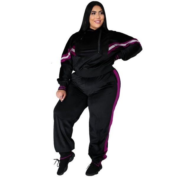 plus casual size tracksuit two sets of female pieces hoodies and wear winter clothes fashion velvet ensemble h7pu, Gray
plus casual size tracksuit two sets of female pieces hoodies and wear winter clothes fashion velvet ensemble h7pu, Gray