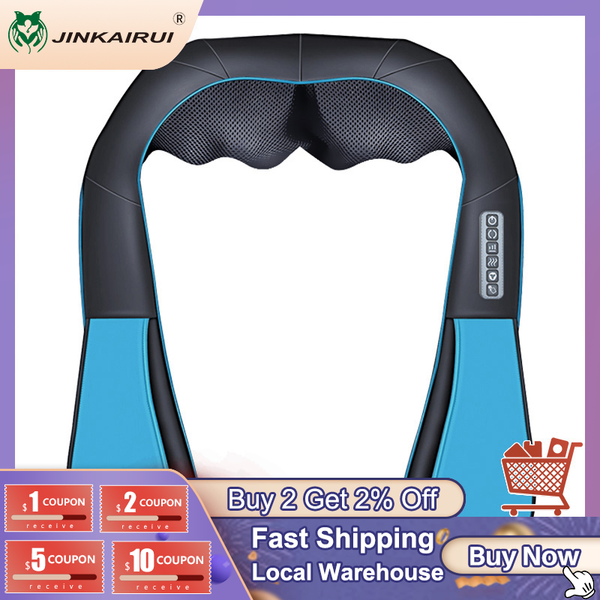 jinkairui u shape electrical neck massager shawl roller heat massage electric pain shoulder multi-function massagem
jinkairui u shape electrical neck massager shawl roller heat massage electric pain shoulder multi-function massagem
