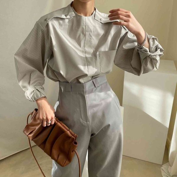 women's polos hzirip korean striped all match loose women office lady brief ol sweet geometric streetwear stylish blouses 9ml5, White
women's polos hzirip korean striped all match loose women office lady brief ol sweet geometric streetwear stylish blouses 9ml5, White