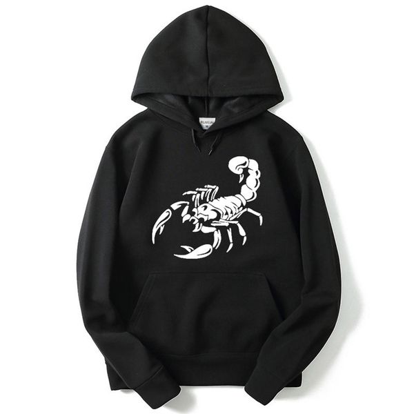 men's hoodie fleece scorpion print hooded custom men's sweatshirt fashion hipster sportsuit mens hoodie streetwear 201020, Black
men's hoodie fleece scorpion print hooded custom men's sweatshirt fashion hipster sportsuit mens hoodie streetwear 201020, Black