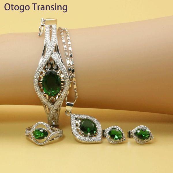 earrings & necklace otogo transing fashion sets mark silver color tray green crystal for women / ring earrings-set201
earrings & necklace otogo transing fashion sets mark silver color tray green crystal for women / ring earrings-set201