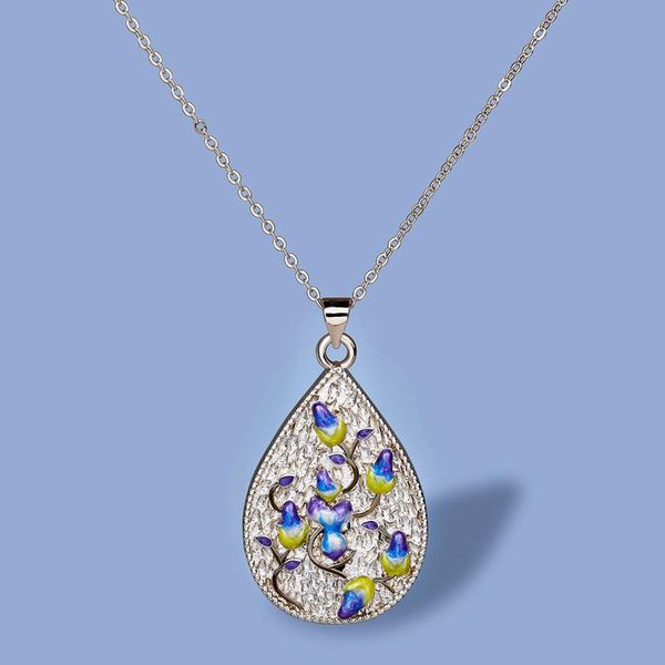 chains elegant blue flower pendant necklace 925 silver jewelry handmade enamel girls sweater chain for woman pendants
chains elegant blue flower pendant necklace 925 silver jewelry handmade enamel girls sweater chain for woman pendants