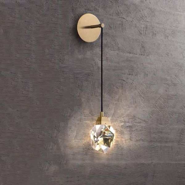wall lamp post-modern personality simple atmosphere full copper crystal bedroom bedside el restaurant sconce light
wall lamp post-modern personality simple atmosphere full copper crystal bedroom bedside el restaurant sconce light