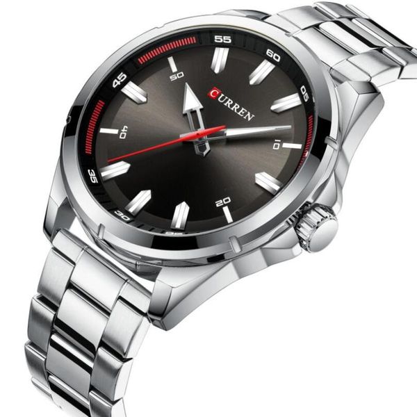 wristwatches curren fashion men's watch with stainless steel strap simple creative quartz wristwatch for men clock erkek kol saati wate, Slivery;brown
wristwatches curren fashion men's watch with stainless steel strap simple creative quartz wristwatch for men clock erkek kol saati wate, Slivery;brown