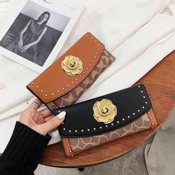 classic wallets 2021 fashion sunflower women's long punk metal fenghuaduo small bag handbag card, Red;black
classic wallets 2021 fashion sunflower women's long punk metal fenghuaduo small bag handbag card, Red;black