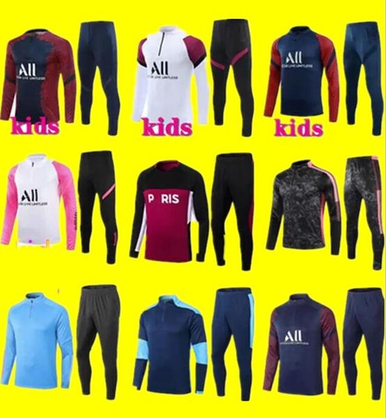 21 22 kids soccer tracksuit football training suit 2021 2022 mbappe child jacket enfant survetement chandal jogging chándal de fútbol, Black
21 22 kids soccer tracksuit football training suit 2021 2022 mbappe child jacket enfant survetement chandal jogging chándal de fútbol, Black