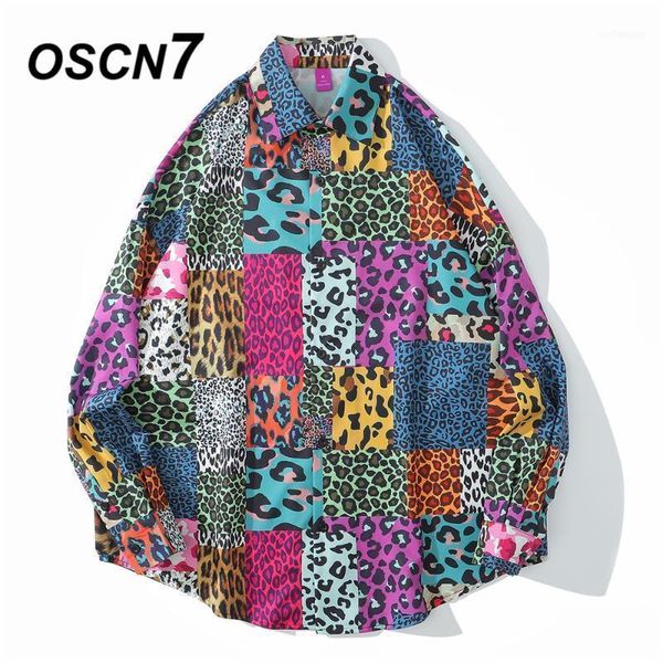 men's casual shirts oscn7 printed long sleeve shirt men high streetwear 2021 fall women retro harujuku mens 3291, White;black 
men's casual shirts oscn7 printed long sleeve shirt men high streetwear 2021 fall women retro harujuku mens 3291, White;black