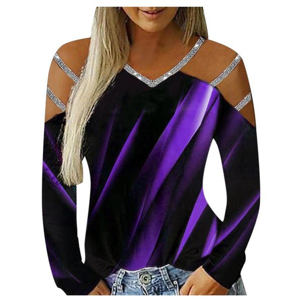 women's blouses & shirts blouse plus size feather print women cold shoulder long sleeve chiffon shirt round neck, White
women's blouses & shirts blouse plus size feather print women cold shoulder long sleeve chiffon shirt round neck, White