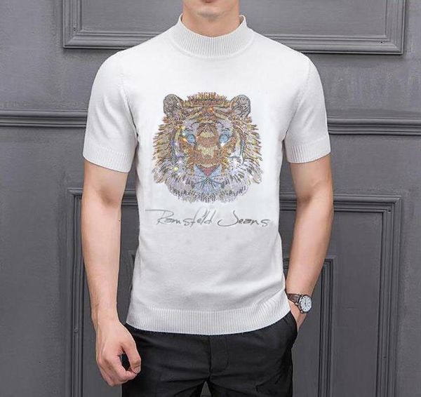 2021 new autumn and winter men's turtleneck solid color casual sweater slim knitted rhinestones design mijs, White;black
2021 new autumn and winter men's turtleneck solid color casual sweater slim knitted rhinestones design mijs, White;black