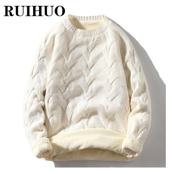 men's sweaters ruihuo solid fleece sweater man pullover men korean fashion clothing -2xl 2021 autumn winter arrivals, White;black
men's sweaters ruihuo solid fleece sweater man pullover men korean fashion clothing -2xl 2021 autumn winter arrivals, White;black