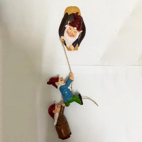 decorative objects & figurines 3pcs/set garden gnome tree decoration resin climbing gnomes hugger sculpture for outdoor hanging decorations 
decorative objects & figurines 3pcs/set garden gnome tree decoration resin climbing gnomes hugger sculpture for outdoor hanging decorations
