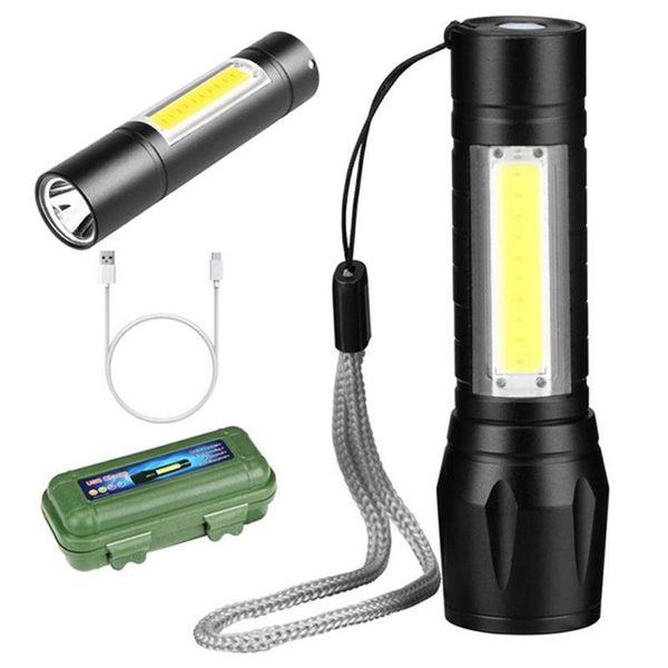 flashlights torches 1set cob led built in 14500 battery usb rechargeable torch waterproof portable used for camping, cycling, wor
flashlights torches 1set cob led built in 14500 battery usb rechargeable torch waterproof portable used for camping, cycling, wor