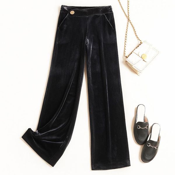 2021 autumn winter women long black pants elastic waist velvet wide leg pant warm trousers solid color gray plus size 3xl xxxl, Black;white
2021 autumn winter women long black pants elastic waist velvet wide leg pant warm trousers solid color gray plus size 3xl xxxl, Black;white