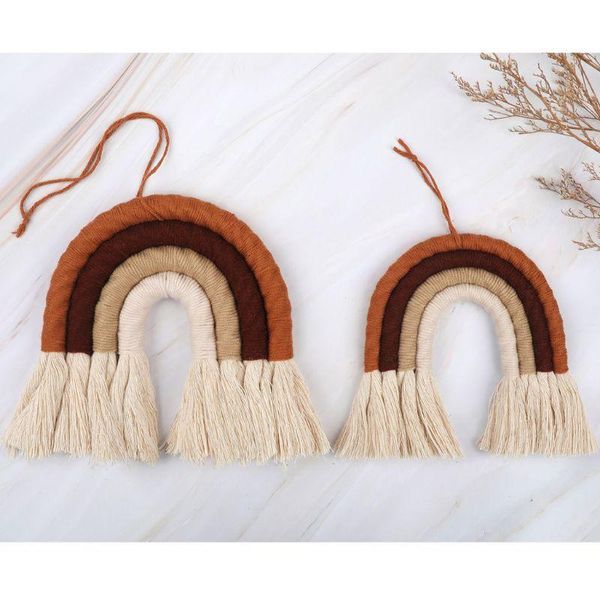 decorative objects & figurines home decoration rainbow handmade weaving ornament nordic kids room wall hanging drop
decorative objects & figurines home decoration rainbow handmade weaving ornament nordic kids room wall hanging drop