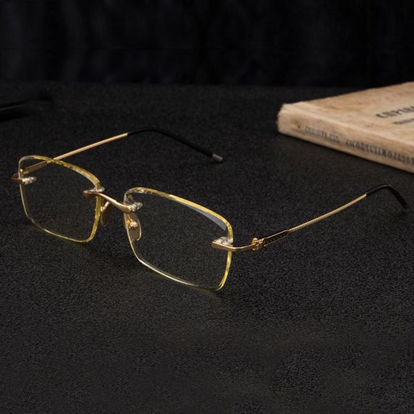 sunglasses rimless glass man vintage woman natural crystal stone sun glasses yellow lens anti eye dry scratch quality, White;black
sunglasses rimless glass man vintage woman natural crystal stone sun glasses yellow lens anti eye dry scratch quality, White;black