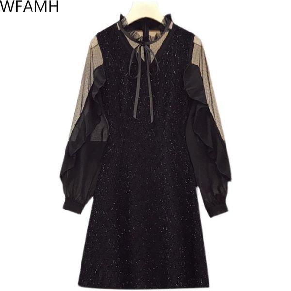 casual dresses autumn 2021 large size women's clothing stitching mesh temperament loose and thin chiffon dress a-shaped polyester lanon, Black;gray
casual dresses autumn 2021 large size women's clothing stitching mesh temperament loose and thin chiffon dress a-shaped polyester lanon, Black;gray