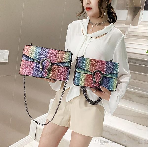 factory wholesale brand women handbag rainbow sequins snake chain bag elegant atmosphere leather dionysian handbags fashion leathers messeng, Black;red
factory wholesale brand women handbag rainbow sequins snake chain bag elegant atmosphere leather dionysian handbags fashion leathers messeng, Black;red