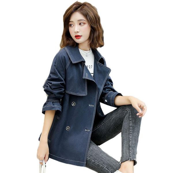 women's trench coats windbreaker short outwear2021 autumn korean style loose casual british belt all-match student coat y542, Tan;black
women's trench coats windbreaker short outwear2021 autumn korean style loose casual british belt all-match student coat y542, Tan;black