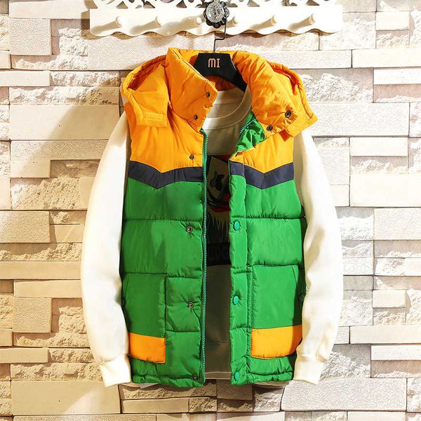 couple autumn winter new down cotton casual coat loose large shoulder warm men's and women's vest fashion brand, Black;white
couple autumn winter new down cotton casual coat loose large shoulder warm men's and women's vest fashion brand, Black;white