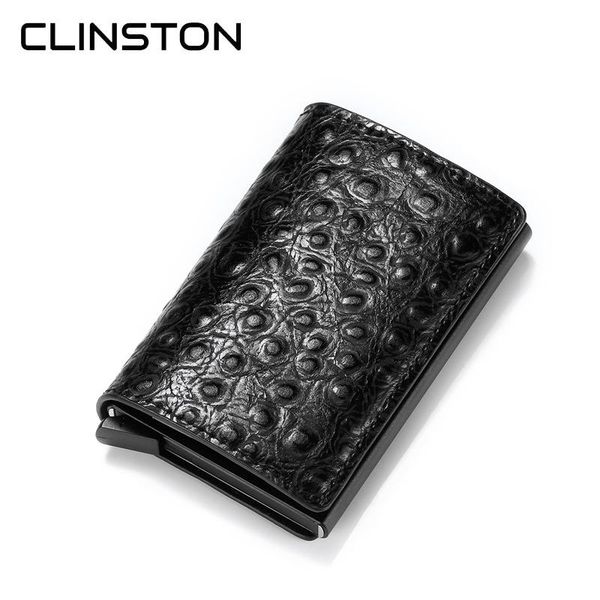 card holders 2021 ostrich pattern rfid holder men aluminum metal leather cardholder case slim wallet women mini purse, Brown;gray
card holders 2021 ostrich pattern rfid holder men aluminum metal leather cardholder case slim wallet women mini purse, Brown;gray