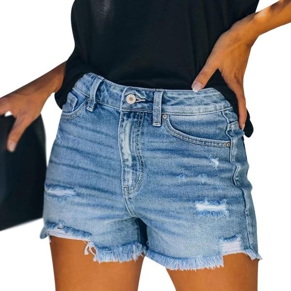 women's shorts design superior quality slim ripped denim carry buttock high waist ladies trousers loose jeans women, White;black
women's shorts design superior quality slim ripped denim carry buttock high waist ladies trousers loose jeans women, White;black