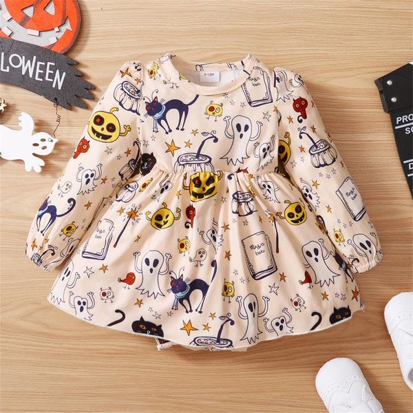 girl's dresses baby girls dress 2021 halloween toddler infant cartoon pumpkin long sleeve romper skirt for 0-18 months, Red;yellow
girl's dresses baby girls dress 2021 halloween toddler infant cartoon pumpkin long sleeve romper skirt for 0-18 months, Red;yellow