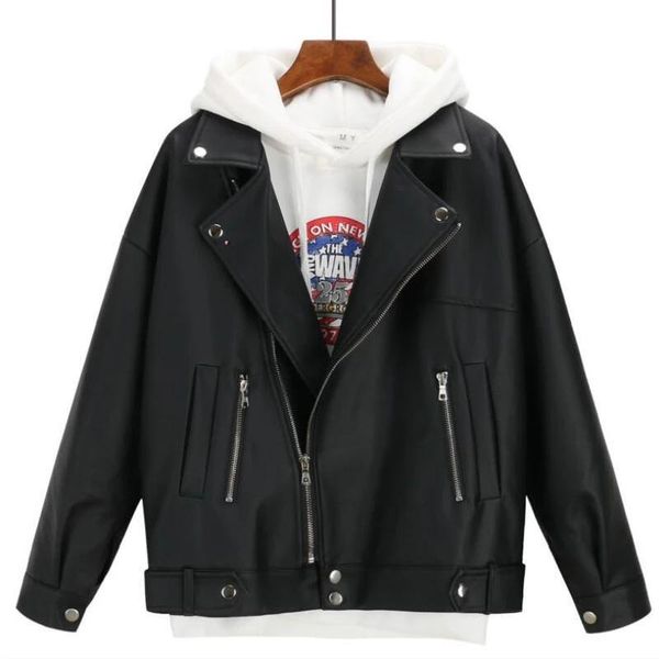women's jackets 2021 arrival women autumn winter leather jacket oversized boyfriend korean style female faux coat outwear black, Black;brown
women's jackets 2021 arrival women autumn winter leather jacket oversized boyfriend korean style female faux coat outwear black, Black;brown