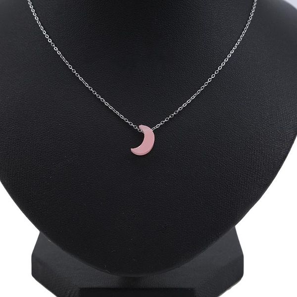 pendant necklaces 10mm moon shape opal stone necklace stainless steel gold chain collar jewelry girlfriend gifts 4 colors, Silver
pendant necklaces 10mm moon shape opal stone necklace stainless steel gold chain collar jewelry girlfriend gifts 4 colors, Silver