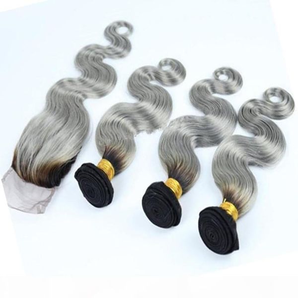 silver grey 4x4 lace closure with weaves #1b grey virgin brazilian ombre human hair with closure two tone 3bundles with closure 4pcs lot, Black
silver grey 4x4 lace closure with weaves #1b grey virgin brazilian ombre human hair with closure two tone 3bundles with closure 4pcs lot, Black
