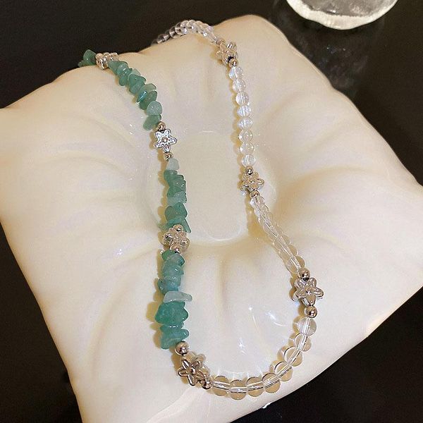 chains crystal flower necklace trendy personality fashion choker collarbone chain cold wind women, Silver
chains crystal flower necklace trendy personality fashion choker collarbone chain cold wind women, Silver