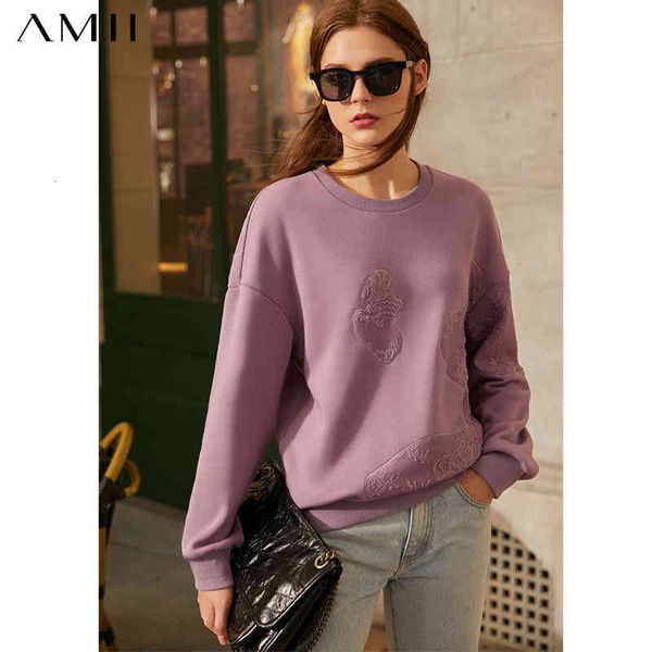 women's hoodies & sweatshirts amii minimalism winter fashion for causal lace patchwork oneck full sleeve loose sweatshirt 12030404 ws4, Black
women's hoodies & sweatshirts amii minimalism winter fashion for causal lace patchwork oneck full sleeve loose sweatshirt 12030404 ws4, Black