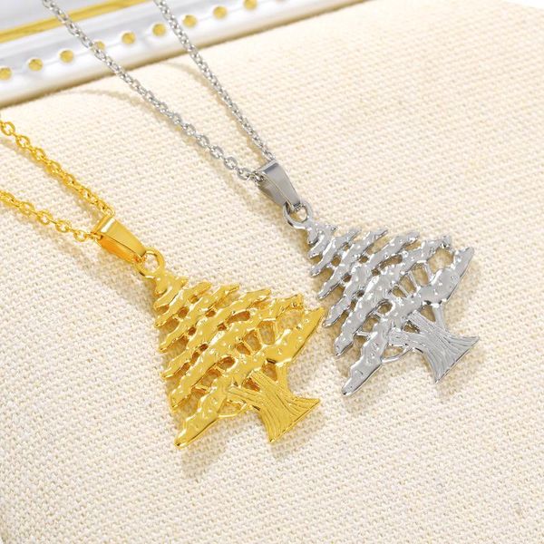pendant necklaces creative irregular christmas trees women men stainless steel fashion jewelry accessories, Silver
pendant necklaces creative irregular christmas trees women men stainless steel fashion jewelry accessories, Silver