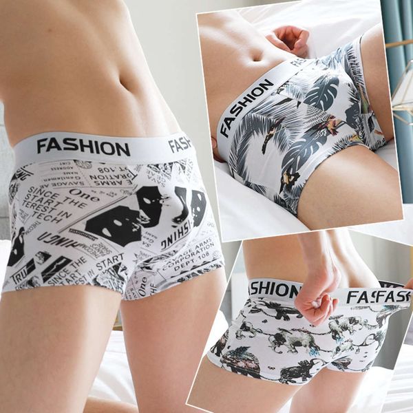 men's underwear men's flat corner underpants 95 cotton print youth breathable large, Black;white
men's underwear men's flat corner underpants 95 cotton print youth breathable large, Black;white