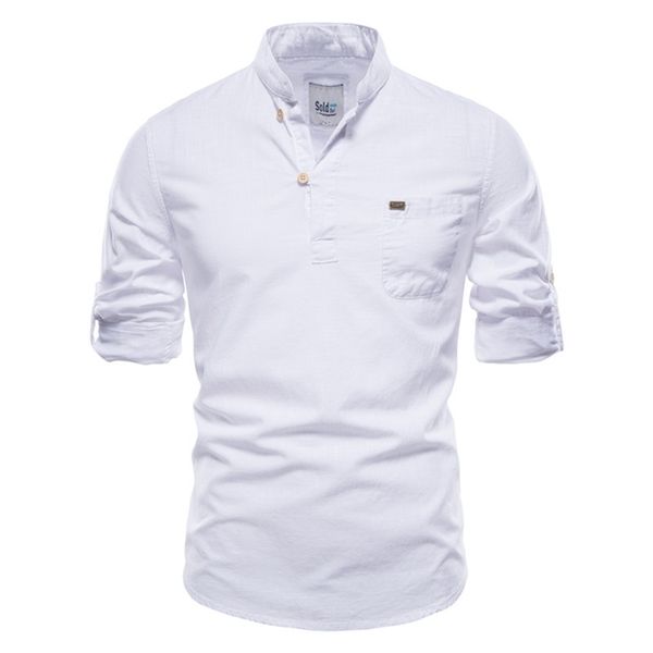 aiopeson 100% cotton linen shirt men pullover solid color brand shirt for men spring long sleeve men's shirts 210714, White;black
aiopeson 100% cotton linen shirt men pullover solid color brand shirt for men spring long sleeve men's shirts 210714, White;black
