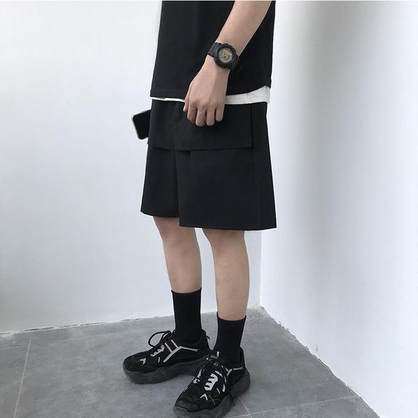 summer solid color cargo shorts men korean casual fashion five-point pants harajuku streetwear stitching men's, White;black
summer solid color cargo shorts men korean casual fashion five-point pants harajuku streetwear stitching men's, White;black